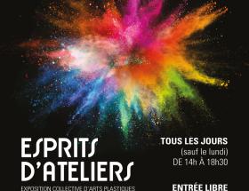 Affiche de l'exposition collaborative Esprits d'ateliers