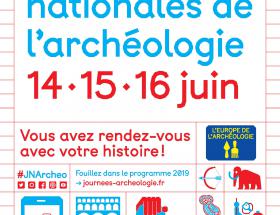 Affiche des Journées nationales de l'archéologie 2019