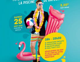 Affiche soirée de fermeture piscine