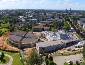 Chantier de la nouvelle piscine à Bayeux