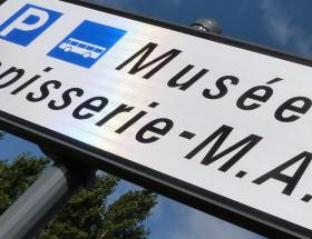 Panneau musées de Bayeux