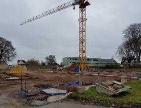 Travaux du complexe sportif Eindhoven à Bayeux