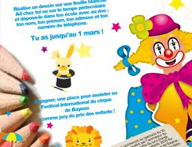 Affiche du concours de dessin organisé à Bayeux