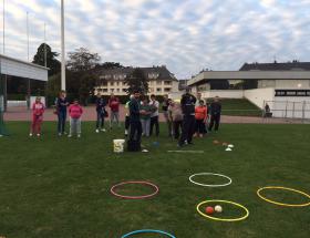 Premier entrainement pour les membres de l'association Bayeux Sport Adapté