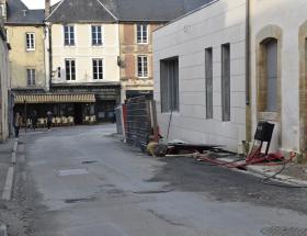 Travaux rue aux Coqs à Bayeux