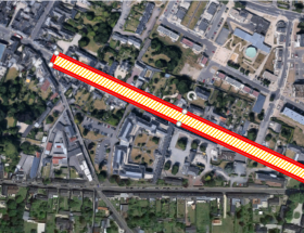 Plan de travaux rue Saint-Jean à Bayeux