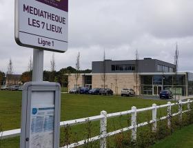 Nouvel arrêt Bybus à la médiathèque Les 7 lieux à Bayeux