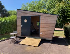 Cabane rando pour cyclotouristes au camping municipal de Bayeux