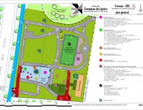 Plan des travaux de l'aire de loisirs de la Vallée des Prés