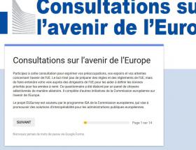 Capture d'écran consultations européennes