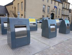 Containers enterrés rue des Teinturiers à Bayeux