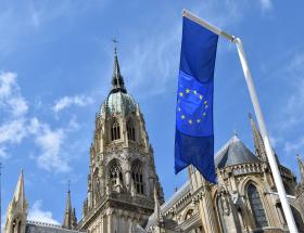 Drapeau européen à Bayeux