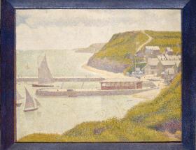 Georges Seurat, Port-en-Bessin, avant-port, marée haute, 1888, huile sur toile ©