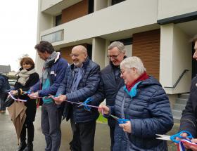 Inauguration de la réhabilitation Inolya rue de Coubertin à Bayeux