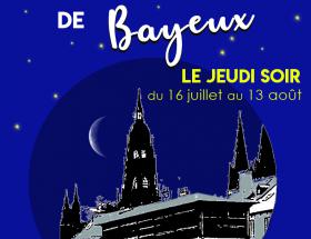Affiche des nocturnes commerçantes 2020 à Bayeux