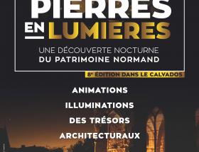 Affiche Pierres en lumière 2019 à Bayeux
