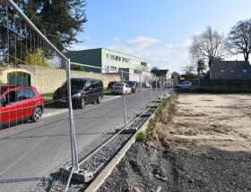 Travaux sur le site du futur complexe Eindhoven à Bayeux