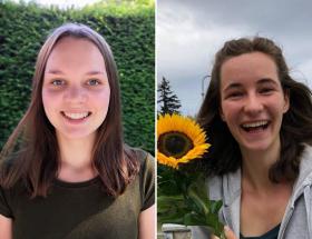 Emily et Emma, corps européen de solidarité à Bayeux