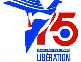 Sticker pour voitures le 6 juin 2019 dans le cadre du 75e anniversaire