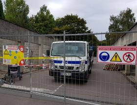 Travaux au parking des remparts à Bayeux