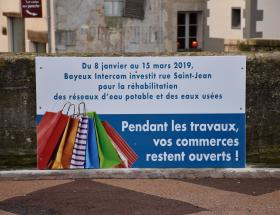 Durant les travaux, vos commerces restent ouverts à Bayeux