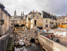 Bayeux travaux de l'Aure. Point d'étape