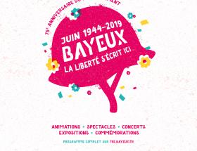 Visuel du 75e anniversaire du Débarquement à Bayeux