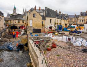 Bayeux : travaux sur les ouvrages de l'Aure