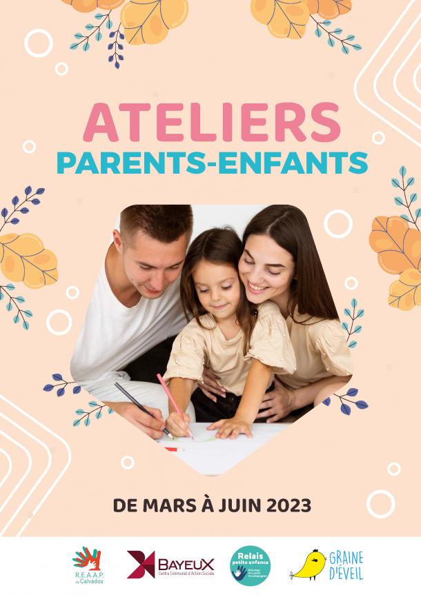 Affiche ateliers parents-enfants à Bayeux