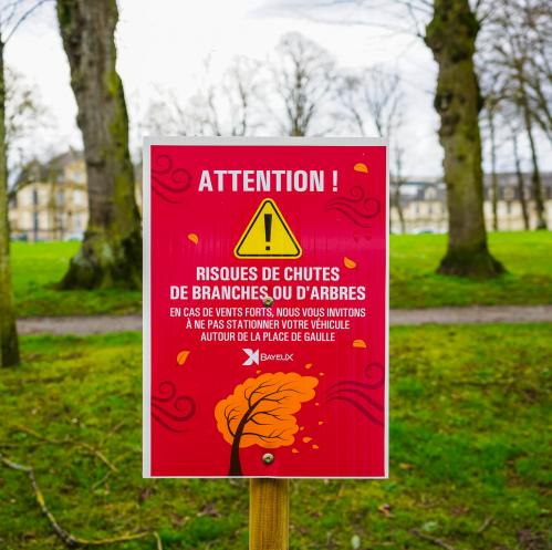 Avis de tempête à Bayeux