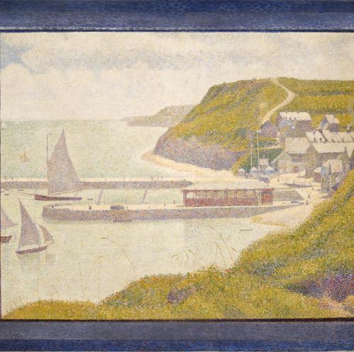 Georges Seurat, Port-en-Bessin, avant-port, marée haute, 1888, huile sur toile ©