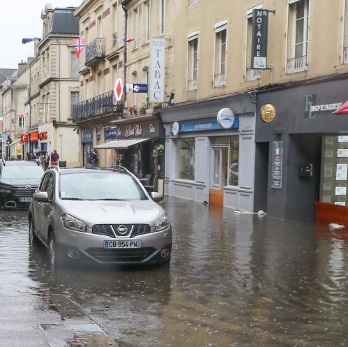 Inondations à Bayeux le 4 juin 2022 © Ouest-France
