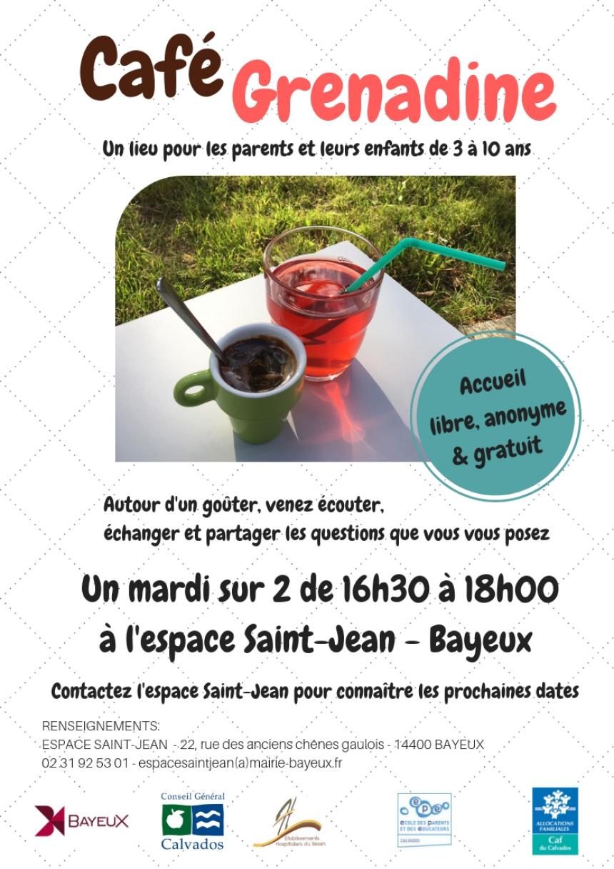 Affiche café grenadine à Bayeux