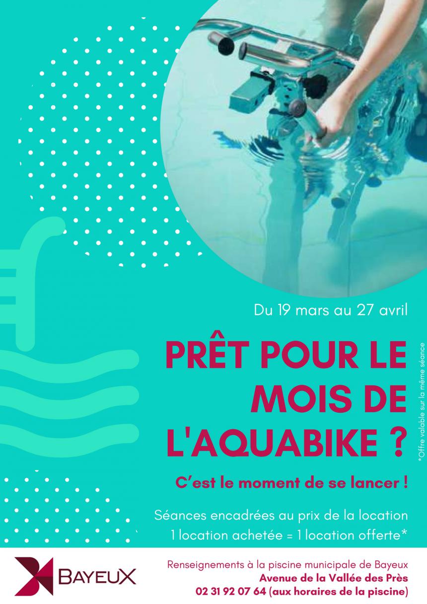 Affiche mois de l'aquabike Bayeux