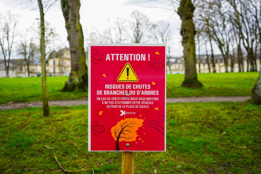 Avis de tempête à Bayeux
