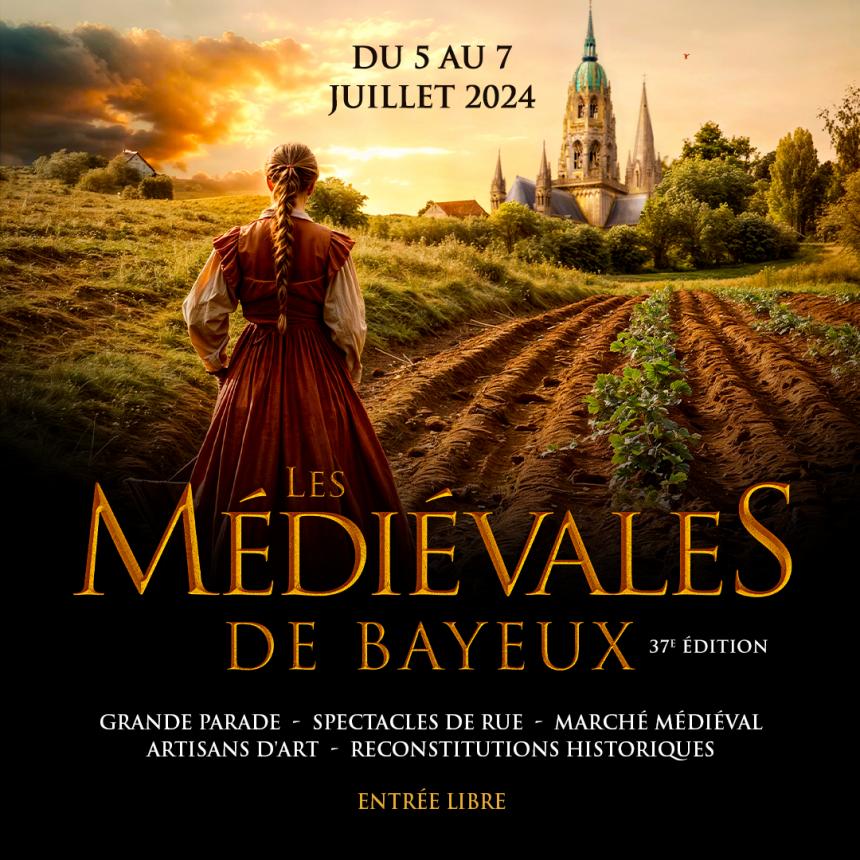 Affiche Médiévales Bayeux 2024