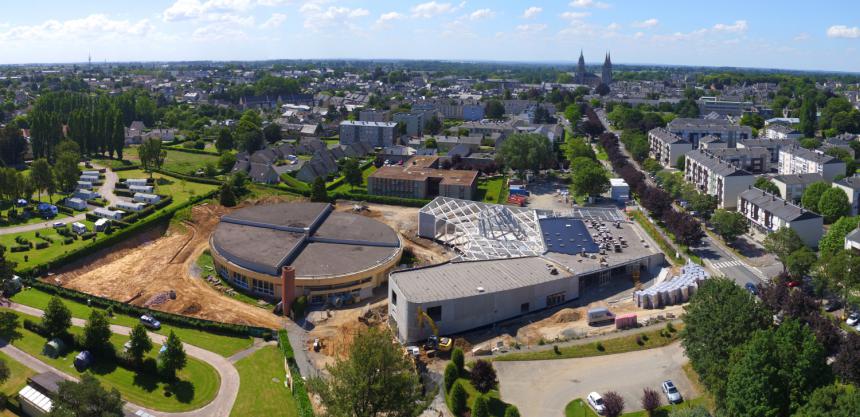 Chantier de la nouvelle piscine à Bayeux