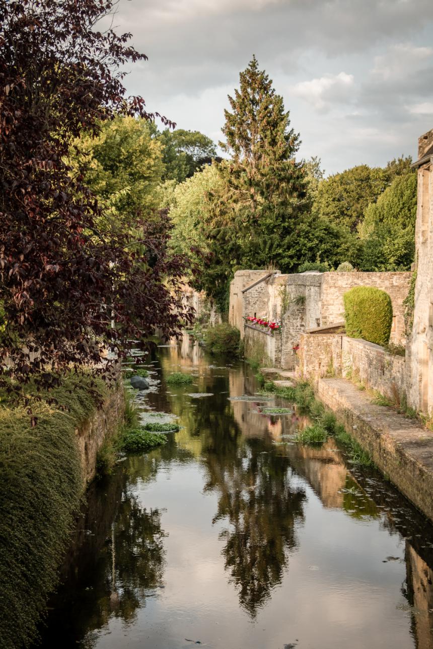 Bords de l'Aure à Bayeux