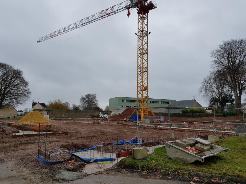 Travaux du complexe sportif Eindhoven à Bayeux