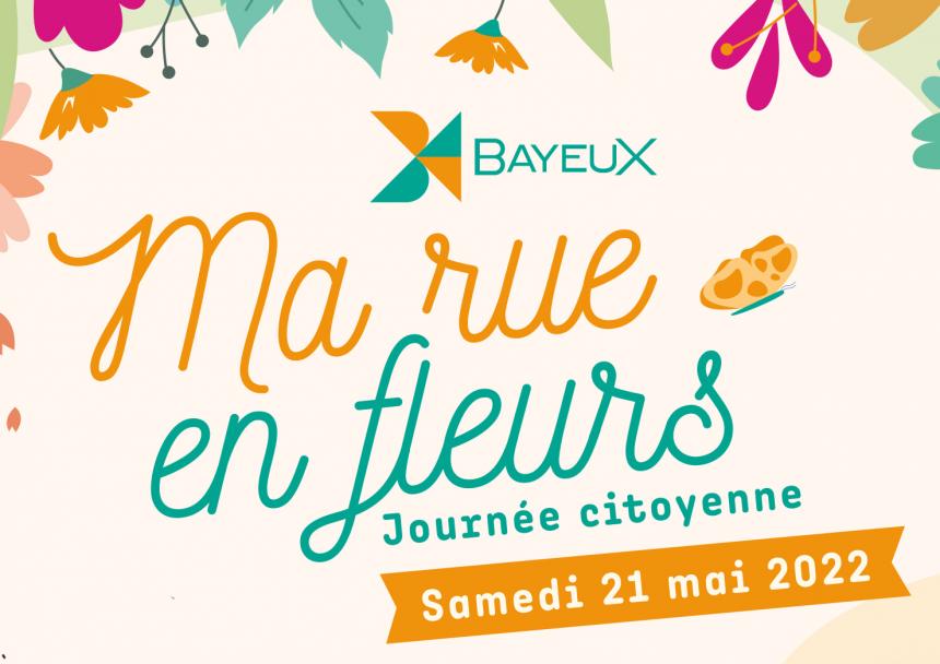 Visuel ma rue en fleurs à Bayeux