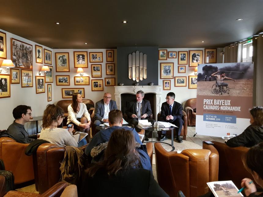 Point presse de lancement de la 26e édition du Prix Bayeux Calvados Normandie