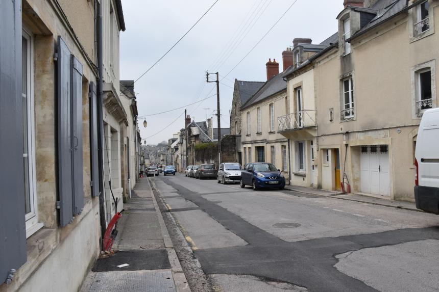 Travaux rue Saint-Jean à Bayeux
