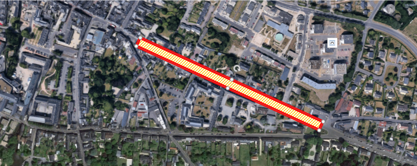 Plan de travaux rue Saint-Jean à Bayeux