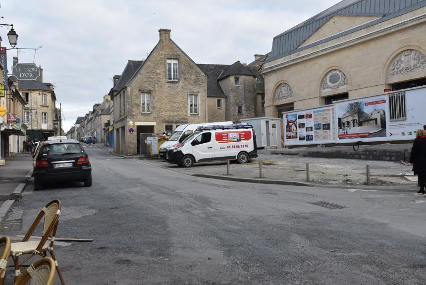 Travaux rue Saint-Jean à Bayeux