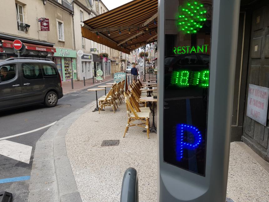 Bornes arrêt minute installées à Bayeux