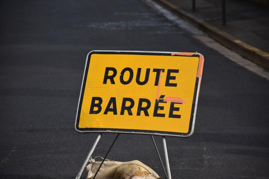 Panneau travaux