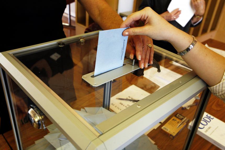 Illustration d'un vote electoral en France Illustration d'un vote electoral en France