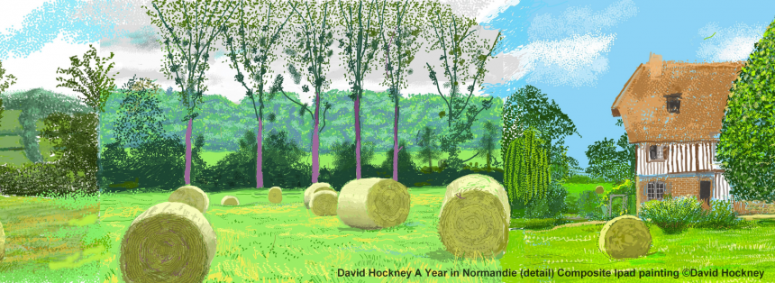 A Year in Normandie (détail) Composite Ipad painting © David Hockney