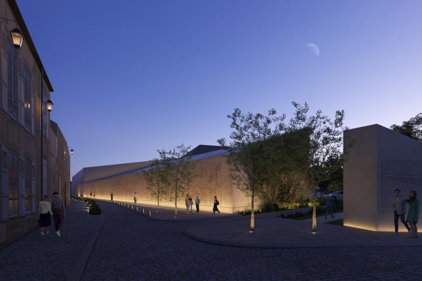 Futur musée de la Tapisserie de Bayeux - visualisation extérieure de la nouvelle