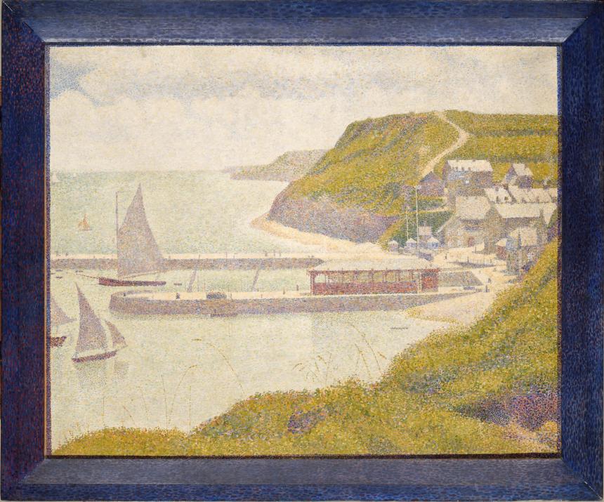 Georges Seurat, Port-en-Bessin, avant-port, marée haute, 1888, huile sur toile ©